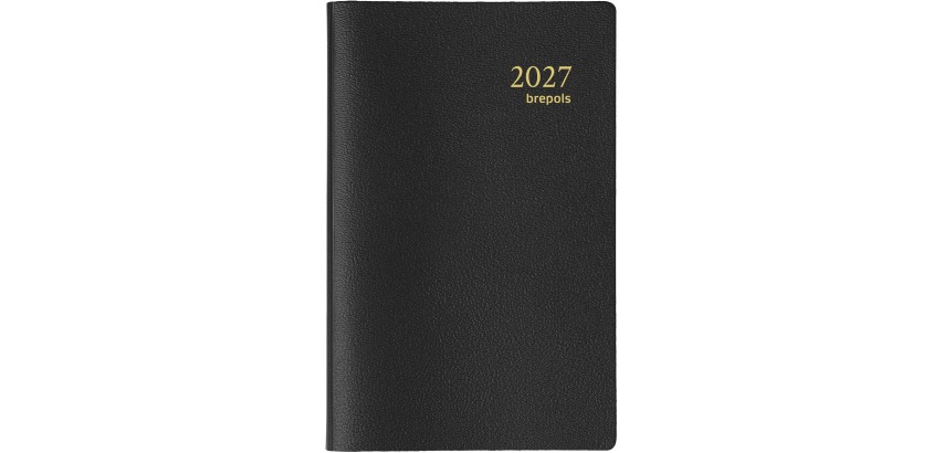 Brepols agenda Delta Genova 6 languages, black, 2027