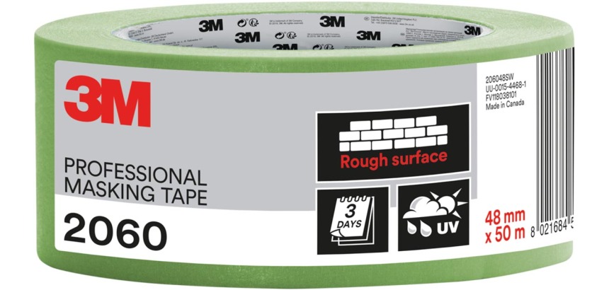 3M professionele afplaktape, voor ruwe oppervlakken, ft 48 mm x 50 m, groen