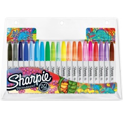 Sharpie marqueur permanente, étui de 20 pièces en couleurs assorties
