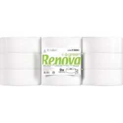 Renova Green papier toilette Jumbo, 2 plis, 250 m, paquet de 9 rouleaux
