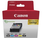 Canon cartouche d'encre 1 x PGI-580PGBK noir + 1 x CLI-581, 200 - 1.660 pages, OEM 2078C008, 4 couleurs
