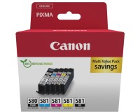 En_ink-jet canon pixma multi value pack pgi580bk / cli581cmybk ecopack
