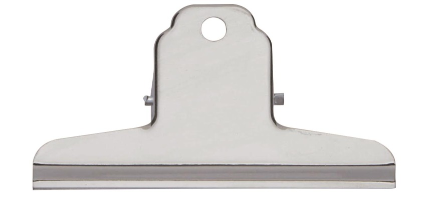 MAUL Bulldog-Klemmer, verchromt, Breite 100 mm, hellsilber, Packung mit 10 Stück
