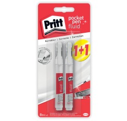 Stylo correcteur Pritt fluide 8ml blister 1+1