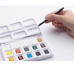 Van Gogh aquarelle, petite boîte avec 12 demi-godets