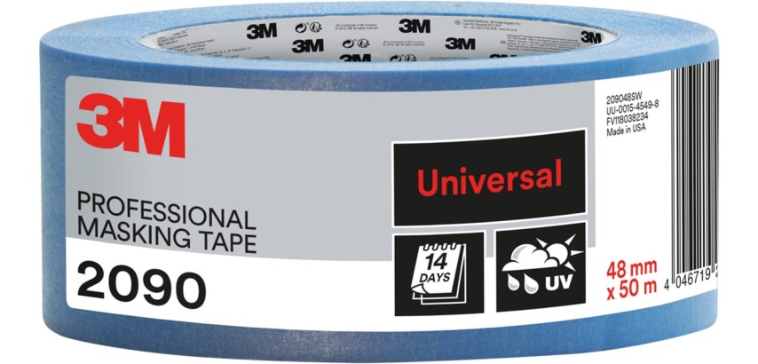 3M ruban de masquage professionnel, pour surfaces universelles, ft 48 mm x 50 m, bleu