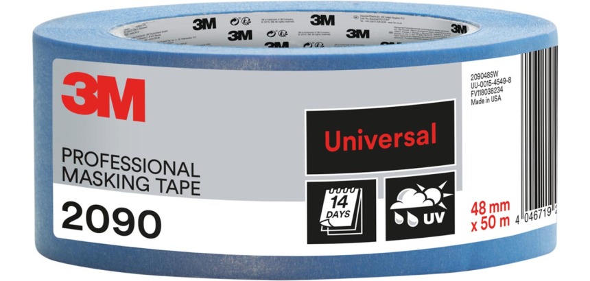 3M ruban de masquage professionnel, pour surfaces universelles, ft 48 mm x 50 m, bleu