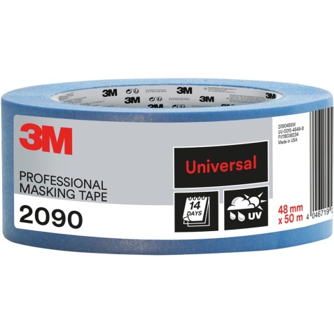 3M ruban de masquage professionnel, pour surfaces universelles, ft 48 mm x 50 m, bleu