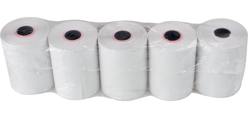 Bobine thermique sans BPA, ft 57 mm, diamètre +-47 mm, mandrin 12 mm, longueur 25 m