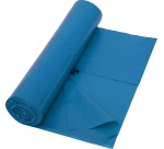 Sac poubelle 38 microns, ft 70 x 110 cm, 120 litres, bleu, rouleau de 25 pièces