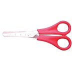 Bouhon ciseaux, ft 14 cm, droite, bouts rond, inox, couleurs assorties