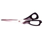 Bouhon ciseaux, ft 21 cm, gauche, bouts rond, inox, noir