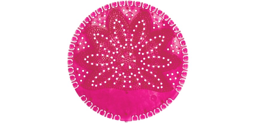 VividAir tapis pour urinoirs, Tropical Sunset, rouge, boîte de 12 pièces