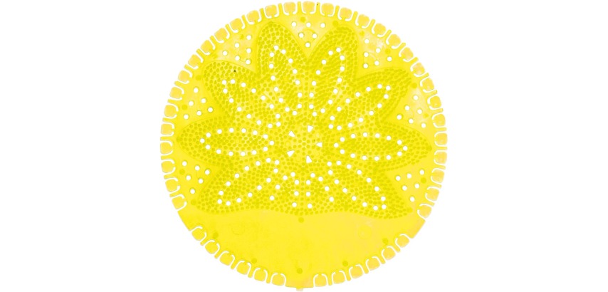 VividAir urinal mats, Citrus Fusion, yellow, box of 12 pieces