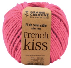 Graine Créative Corde en macramé, ft 2,5 mm x 80 m, rose