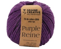 Graine Créative Corde en macramé, ft 2,5 mm x 80 m, violet