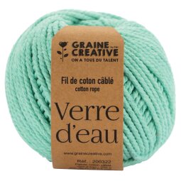 Graine Créative Macramé touw, ft 2,5 mm x 80 m, muntgroen