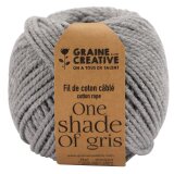 Graine Créative Corde en macramé, ft 2,5 mm x 80 m, gris clair