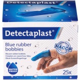 Detectaplast Fingerlinge, aus Gummi, latexfrei, blau, Packung mit 25 Stück