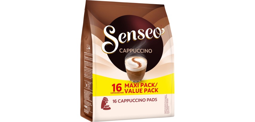 Senseo cappuccino, pack of 16 coffee pods