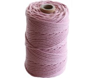 Corde coton macramé de 70 m, rose clair