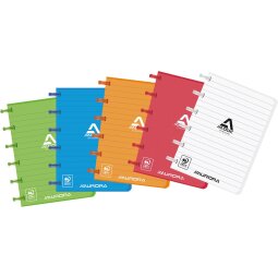 Adoc carnet de notes Colorlines, ft A6, ligné, couleurs assorties