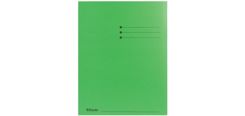 Chemise imprimée à bord décalé 180 g Esselte 22 x 31,5 cm vert - Paquet de 100