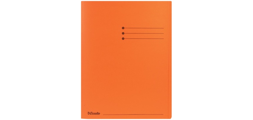 Esselte chemise de classement orange, paquet de 100 pièces