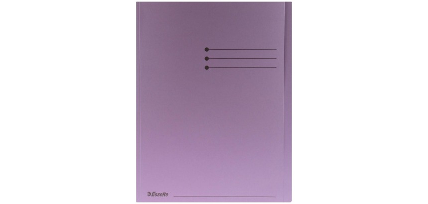 Esselte lilac filing folder, pack of 100 pieces