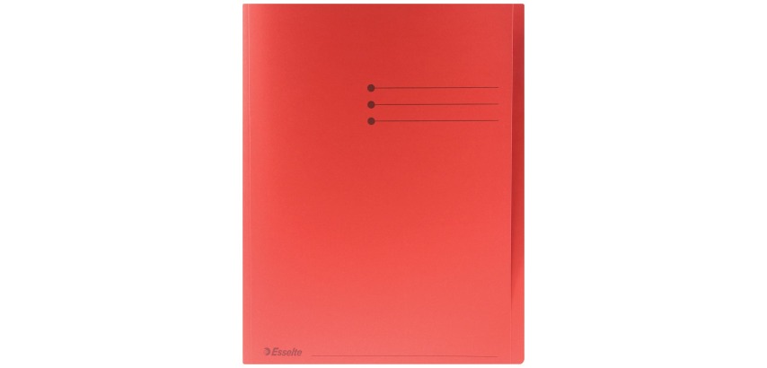 Esselte chemise de classement rouge, paquet de 100 pièces