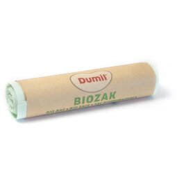 Dumil bio sac poubelle, 16 microns, 60 l, rouleau de 8 pièces, vert