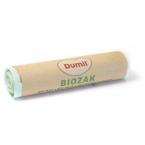 Dumil bio vuilniszak voor GFT, 16 micron, 60 l, rol van 8 stuks, groen