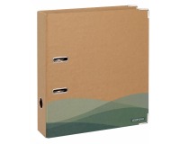 Econovo ordner, A4, rug van 75 mm, kraft