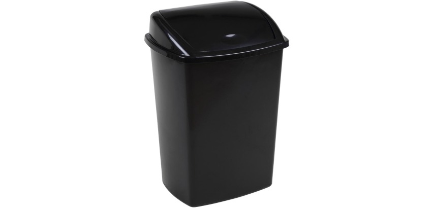 Schwingdeckeleimer 4,45 l, schwarz