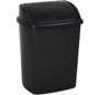 Vuilbak met swing deksel 15 l, zwart