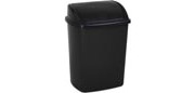 Swing lid trash can 15 L, black