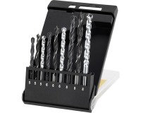 Irwin jeu de forets à métaux - bois - pierre, 9 pièces