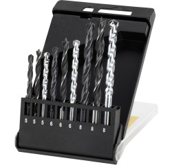 Irwin jeu de forets à métaux - bois - pierre, 9 pièces