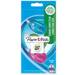 Paper Mate dérouleur de correction Dryline I-Mini, blister de 3 pièces