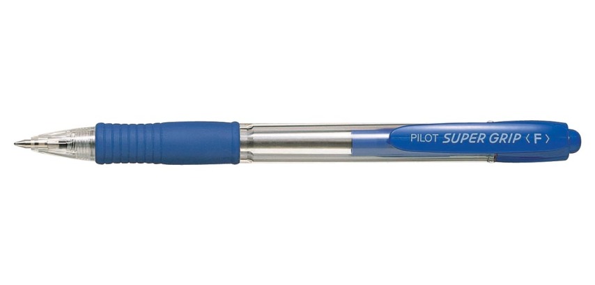 Pilot stylo bille Super Grip, bleu