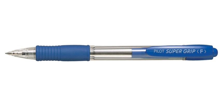 Pilot stylo bille Super Grip, bleu