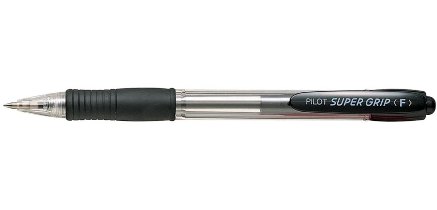 Pilot stylo bille Super Grip, noir