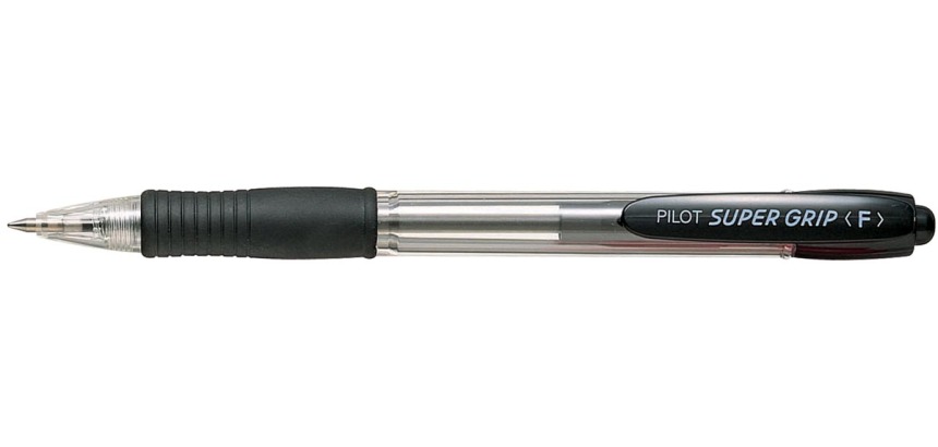 Pilot stylo bille Super Grip, noir