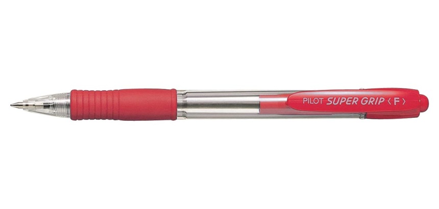 Pilot Super Grip ballpoint pen, red