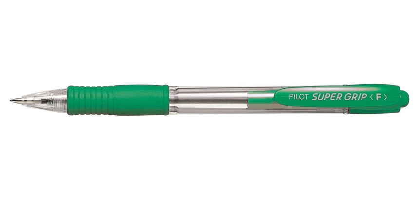 Pilot stylo bille Super Grip, vert