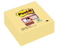 Post-it Super Sticky Notizwürfel, 270 Blätter, 76 x 76 mm, gelb