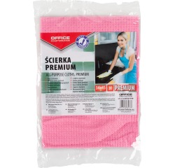 OFFICE products chiffons vaiselles premium, 34 x 45 cm, couleurs assorties, paquet de 3 pièces