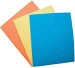 OFFICE products sponsdoekjes, 16 x 18 cm, geassorteerde kleuren, pak van 3 stuks