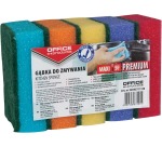 OFFICE products éponge à récurer, 6,2 x 9,6 cm, paquet de 5 pièces en couleurs assorties