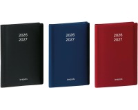 Brepols Schülerkalender Student Seta, schwarz-blau-bordeaux, 2026-2027